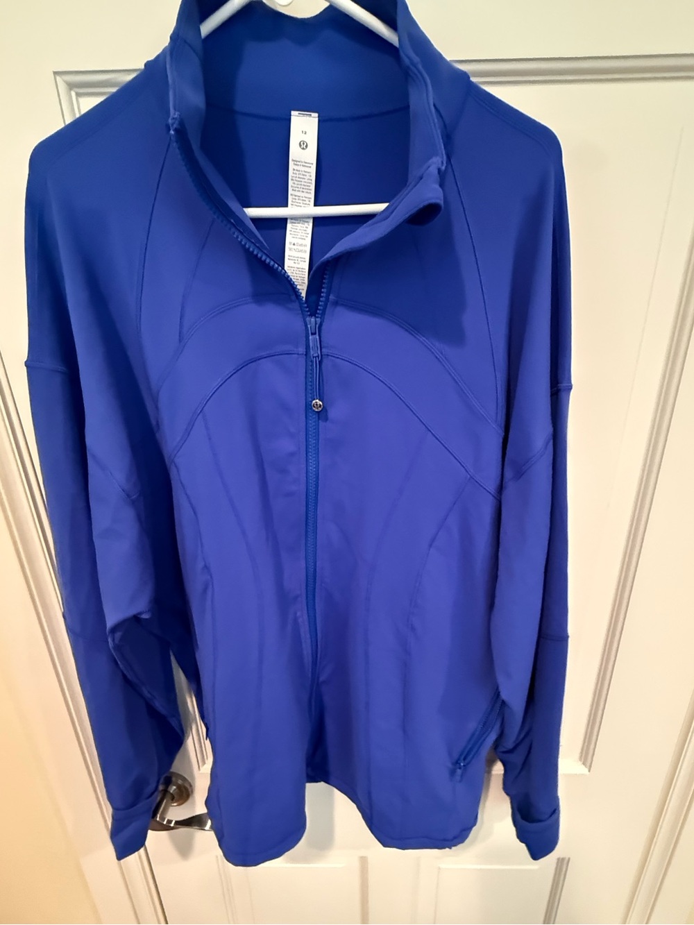 NWT Lululemon Oversized Full-Zip Luon Oversized Jacket Size 12 Beach Ball Blue